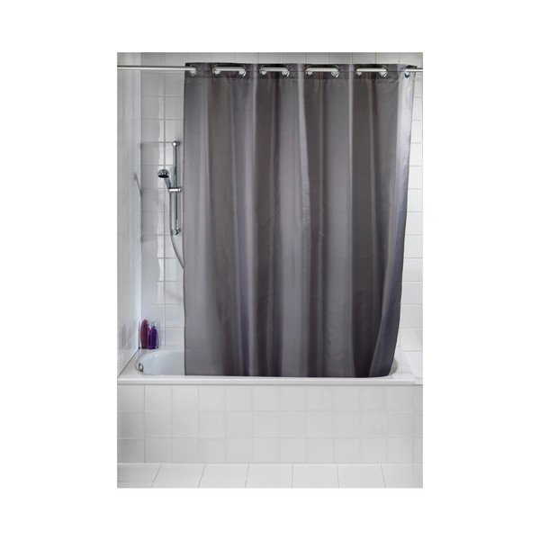 Tenda da doccia grigia , 180 x 200 cm Comfort Flex - Wenko-image-1