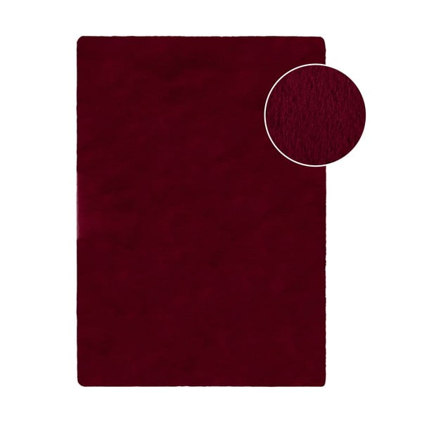 Tappeto in pelliccia sintetica bordeaux 80x150 cm Ivy Luxury Fur - Flair Rugs