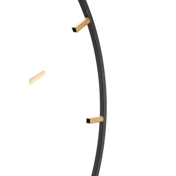 Orologio da parete nero con dettagli dorati Goldy, ø 60 cm - Mauro Ferretti-image-4