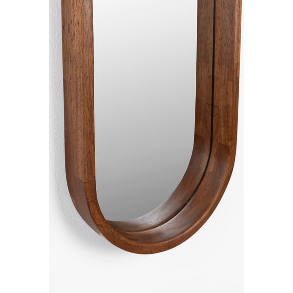 Specchio da parete con cornice in legno 24x120 cm Nyko - White Label-image-2