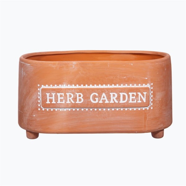 Vaso in terracotta, lunghezza 23 cm Herbs - Sass & Belle