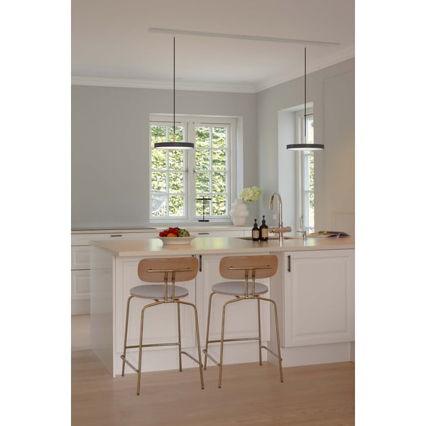 Lampadario LED color antracite in metallo con paralume in metallo con intensità regolabile ø 31 cm Asteria Plus – UMAGE-image-3