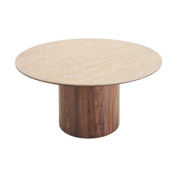 Tavolo da pranzo rotondo con piano in ceramica ø 140 cm Delphi – House Nordic-image-2