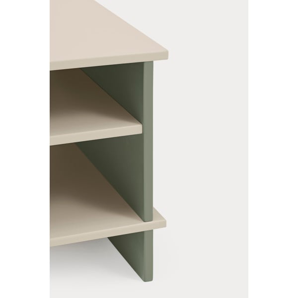 Comodino verde/color crema con ripiani Inari – Teulat-image-4
