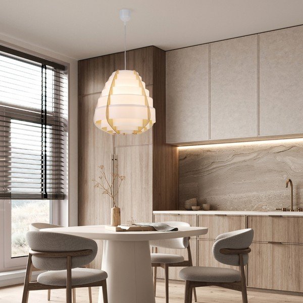 Lampadario bianco Nagoja – Candellux Lighting-image-4