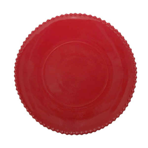 Piatto in gres rosso rubino , ø 34,3 cm Pearl - Costa Nova