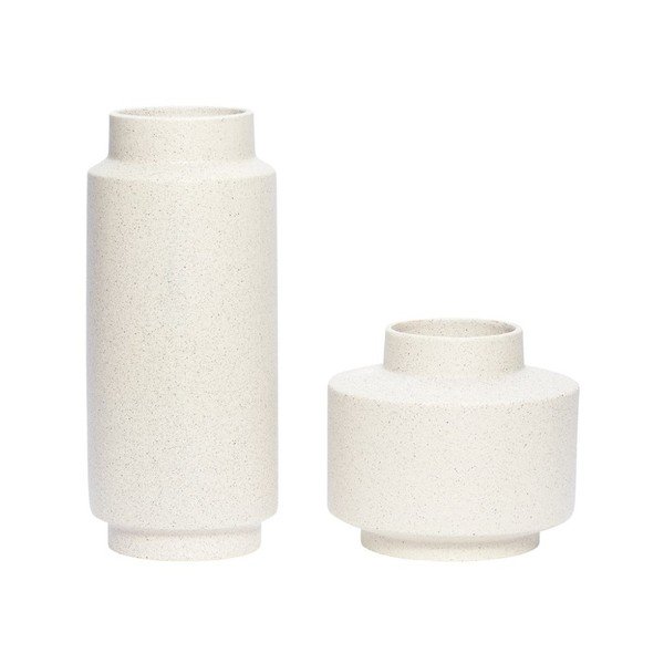 Sada 2 porcelánových váz Hübsch Vanja