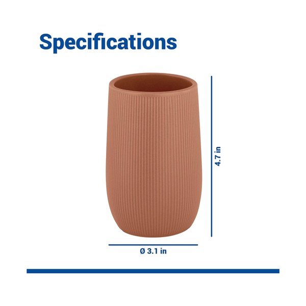 Portaspazzolino marrone in ceramica Fablo – Wenko-image-4