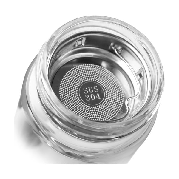 Borraccia in vetro con coperchio in bambù , 500 ml - Orion-image-2