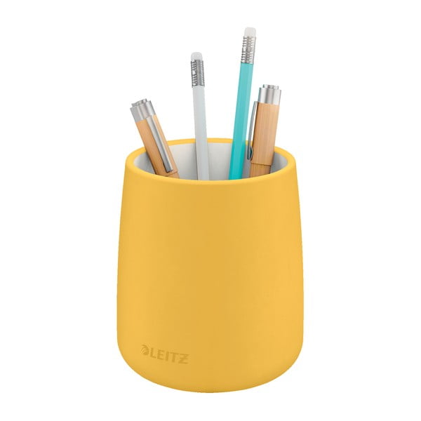 Tazza per matite in ceramica gialla Cosy - Leitz-image-2