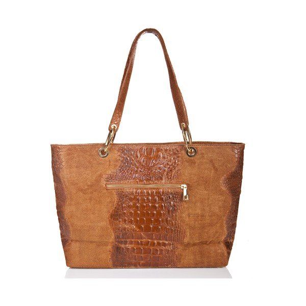 Borsa in pelle marrone cognac Ravenna - Massimo Castelli-image-1