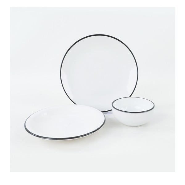Set di 12 piatti in ceramica bianca Simply - My Ceramic