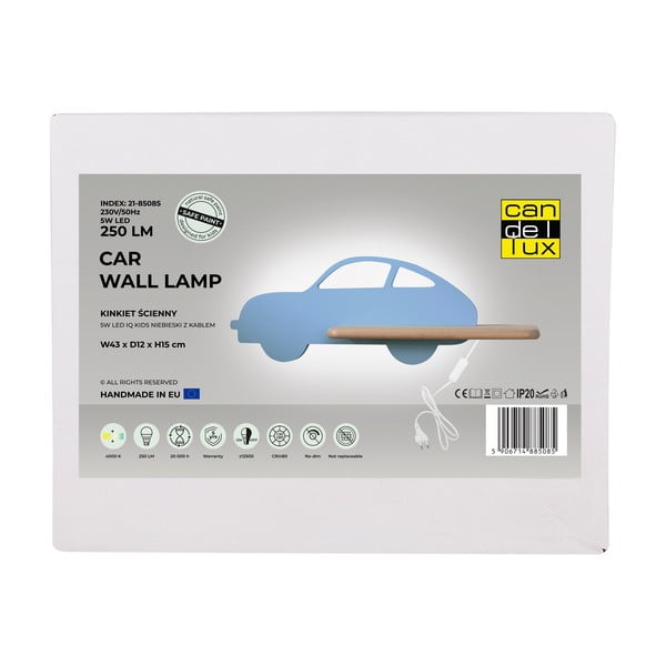 Apparecchio blu per bambini Car - Candellux Lighting-image-2