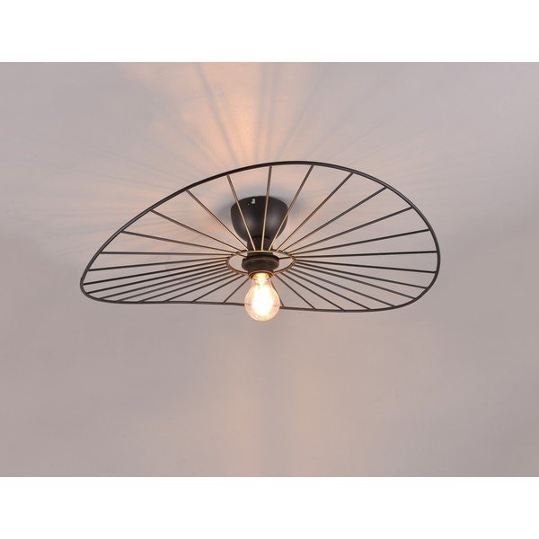 Nero opaco apparecchio da soffitto ø 60 cm Chapeau - Reality-image-3