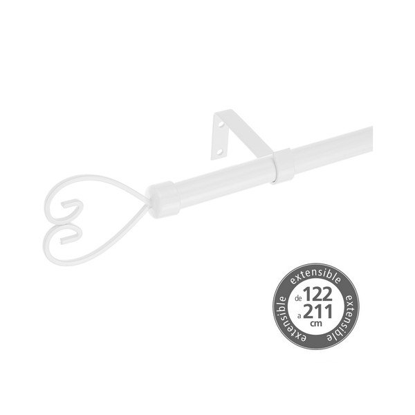 Mantovana estensibile in metallo 122 - 211 cm - Casa Selección-image-1
