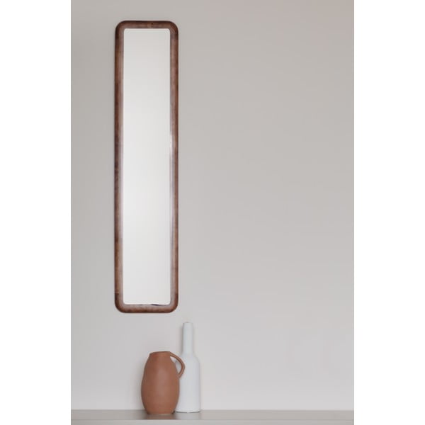 Specchio da parete con cornice in legno 26x120 cm Nyko - White Label-image-1
