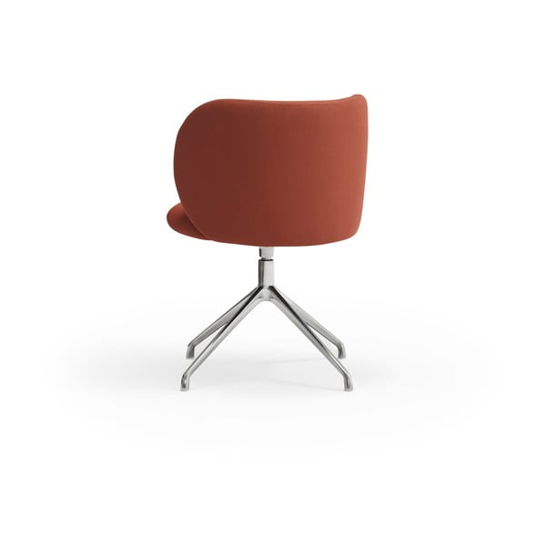 Sedia da pranzo color mattone in imbottito Mogi – Teulat-image-4