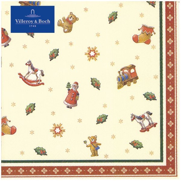 Set di 20 tovaglioli di carta con motivo natalizio Villeroy & Boch Toys, 25 x 25 cm - Villeroy&Boch