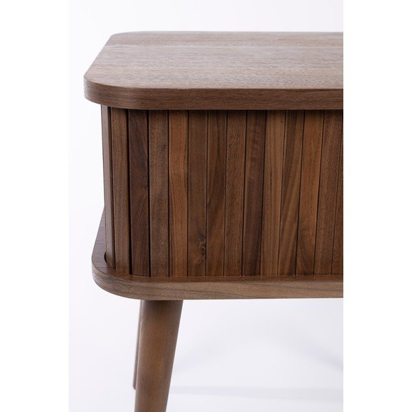 Comodino marrone con effetto noce Barbier – Zuiver-image-3