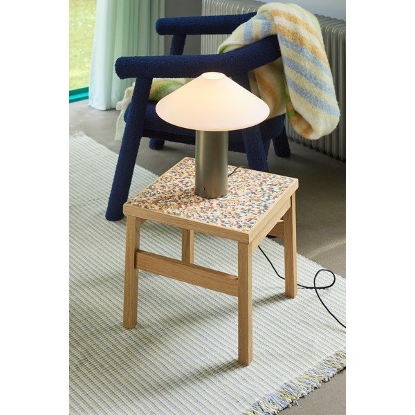 Tavolino con effetto rovere 40x40 cm Confetti – Hübsch-image-1