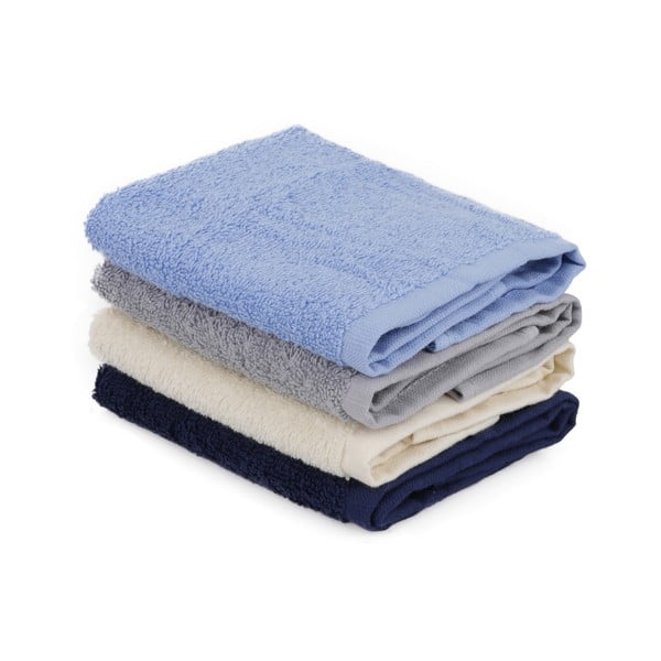 Set di 4 asciugamani in cotone Alinda, 30 x 30 cm - Unknown
