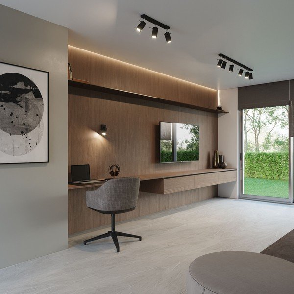 Faretto nero 8x30 cm Etna – Sollux-image-1