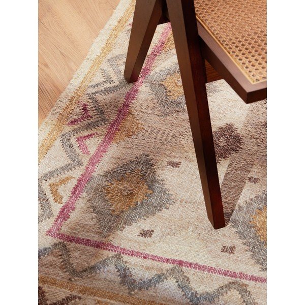 Passatoia color crema in iuta tessuta a mano 80x200 cm Roya Imani – Elle Decoration-image-3