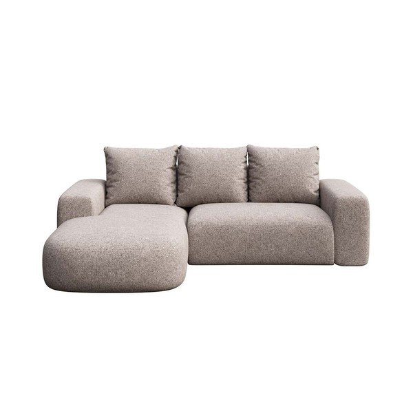 Divano angolare grigio (con penisola a sinistra e chaise lounge) Monce – Rodier