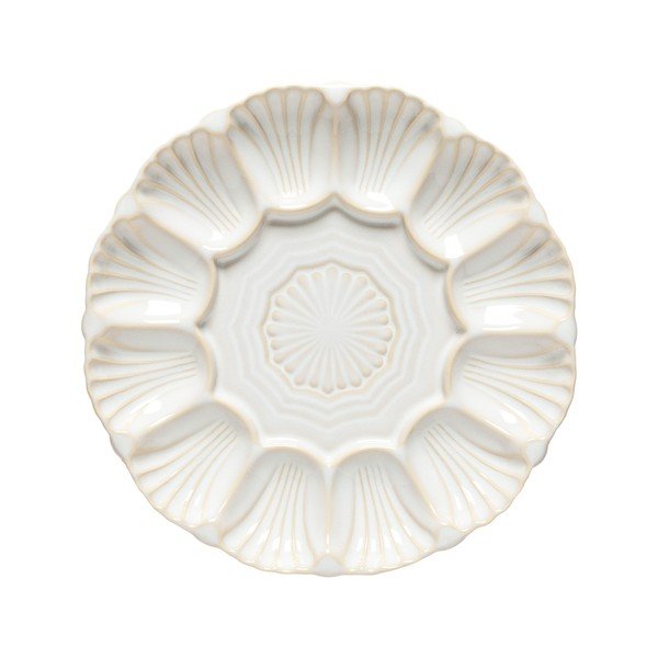 Piatto bianco in gres ø 25 cm Cristal – Costa Nova
