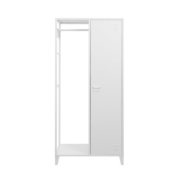 Armadio bianco in metallo a vista 80x175 cm Salino - Støraa