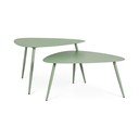 Set di tavolini da giardino in acciaio 2 pz 73,5x77,5 cm Yvonne – Bizzotto