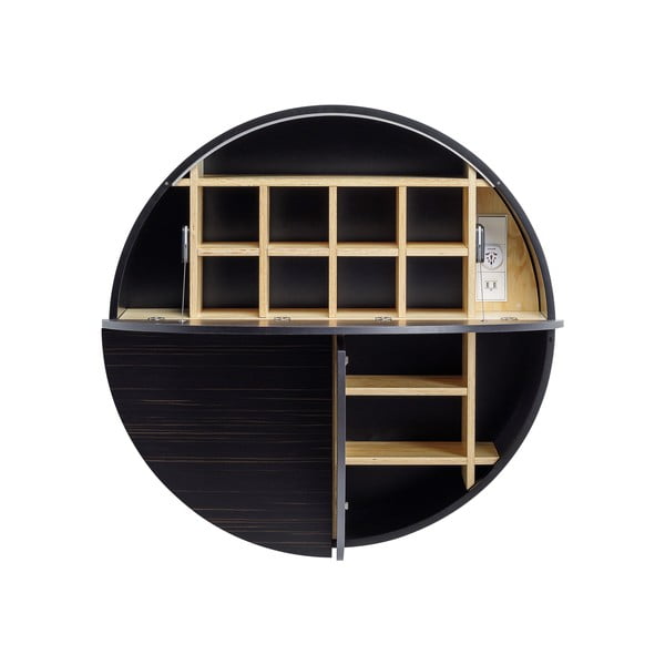 Armadio pieghevole sospeso nero e marrone Pill - EMKO-image-3