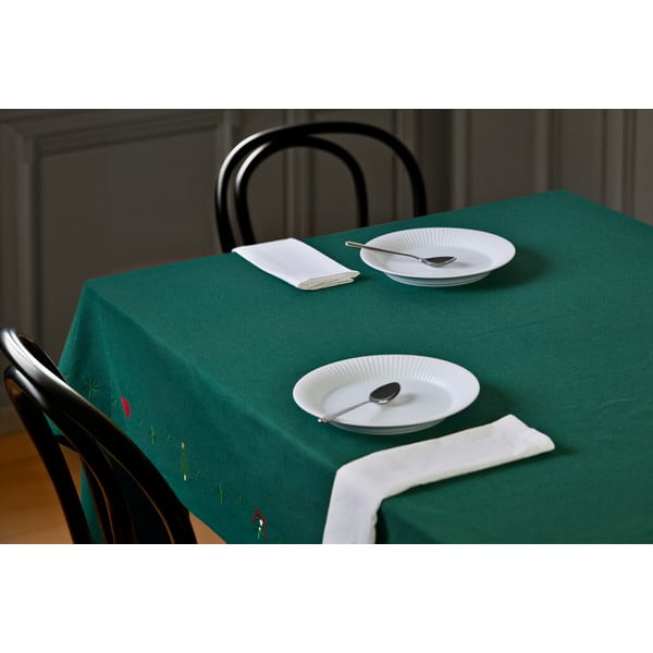 Tovaglia in misto cotone a tema natalizio 150x270 cm Christmas Fable – JUNA-image-3