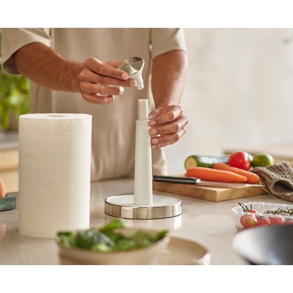 Porta asciugamani in plastica bianca ø 16 cm Push&Tear - Joseph Joseph-image-2