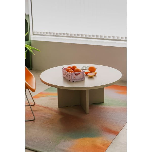 Tavolino da salotto rotondo bianco ø 100 cm Pausa – Really Nice Things-image-1