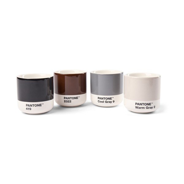 Tazzine in set per espresso in porcellana 4 pz 100 ml Macchiato – Pantone