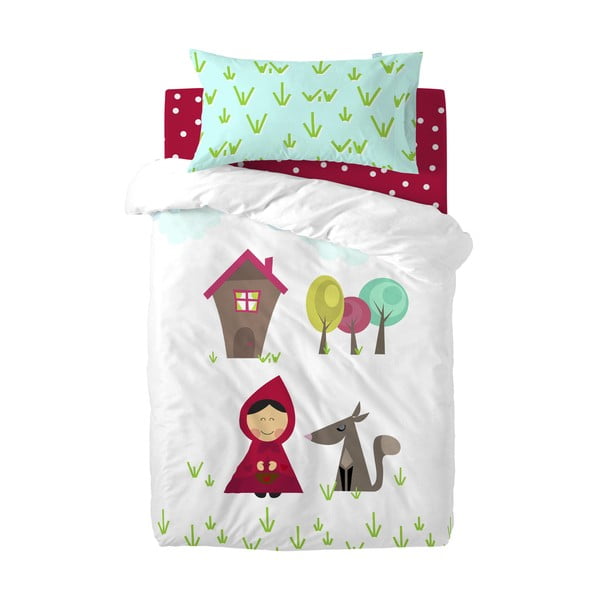 Biancheria da letto per bambini in cotone per letto singolo , 115 x 145 cm Grandma - Mr. Fox