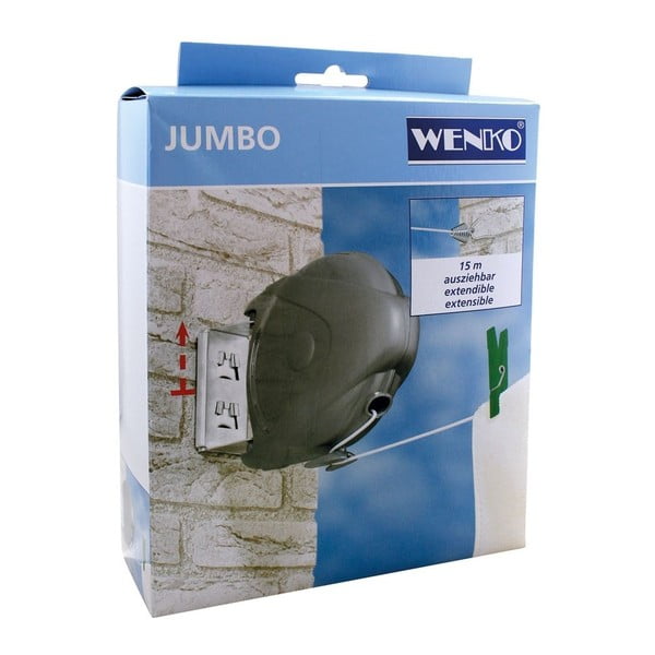 Stendibiancheria estensibile, lunghezza 15 m Jumbo - Wenko