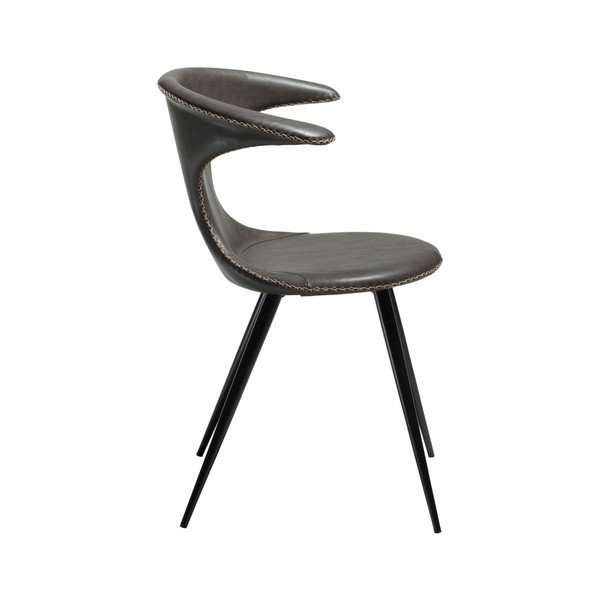 Sedia in similpelle grigia Flair - DAN-FORM Denmark-image-2