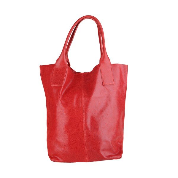 Borsa a mano in pelle rossa Moe - Chicca Borse-image-2