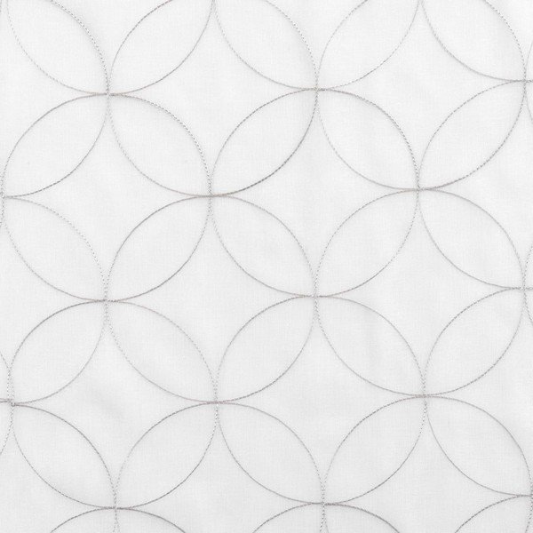 Tende in voile bianco-grigio in set di 2 pezzi 60x90 cm Olympia - douceur d'intérieur-image-3