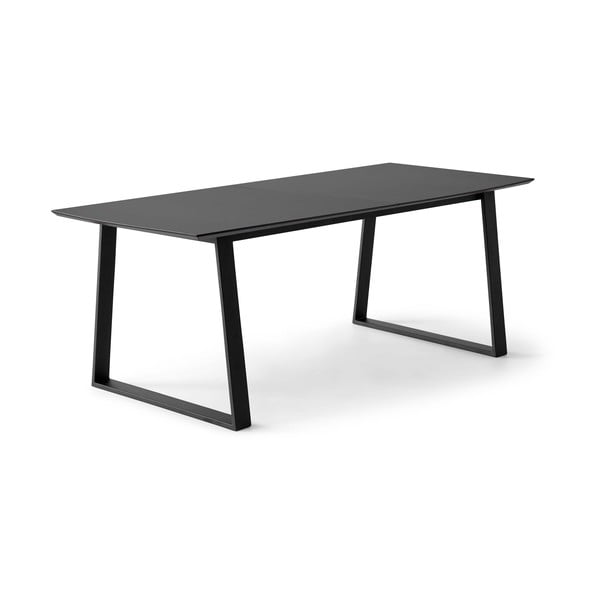 Tavolo da pranzo pieghevole nero con piano nero 100x210 cm Meza - Hammel Furniture