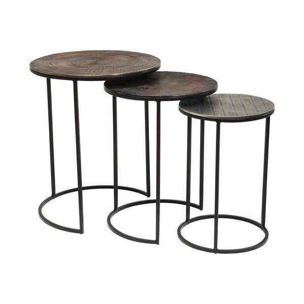 Set di 3 tavoli contenitori Electra - Kare Design-image-4