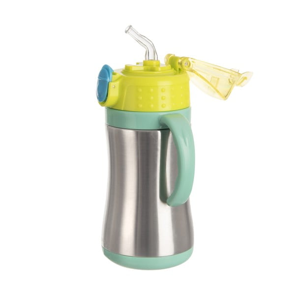 Biberon verde in acciaio inox 330 ml - Orion-image-1