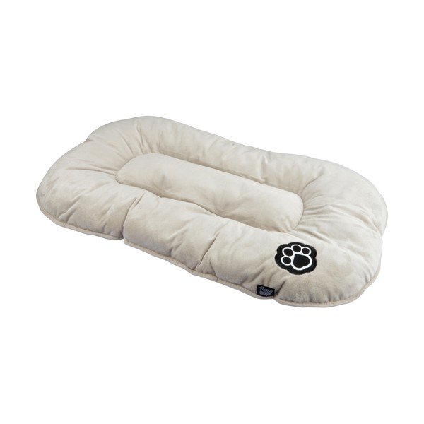 Cuccia beige in camoscio per cane 87x55 cm Flakes – Love Story