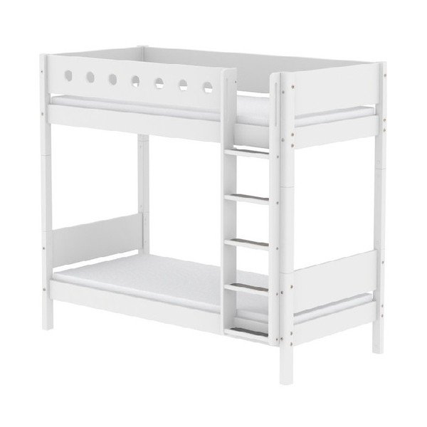 Letto a castello alto bianco per bambini , 90 x 200 cm White Circle - Flexa