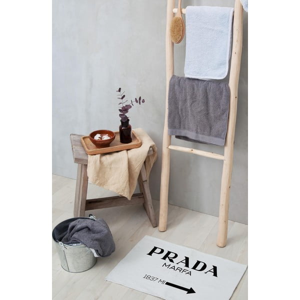 Tappetino da bagno bianco-nero 60x40 cm Prada - Really Nice Things-image-1