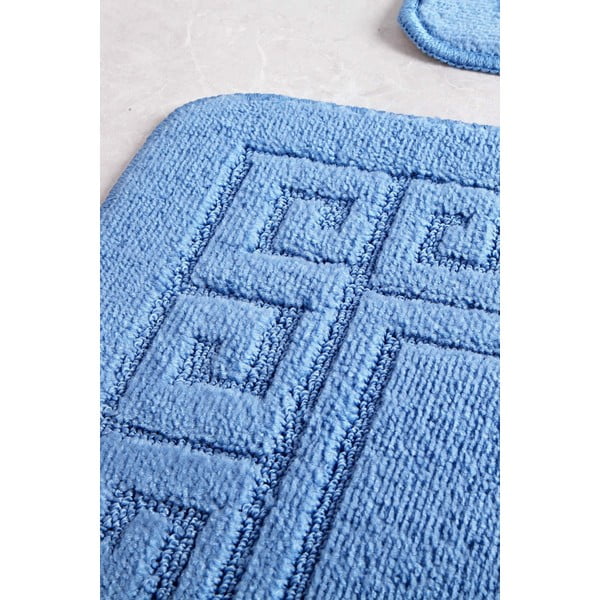 Tappetino da bagno blu 50x70 cm Ethnic - Foutastic-image-2