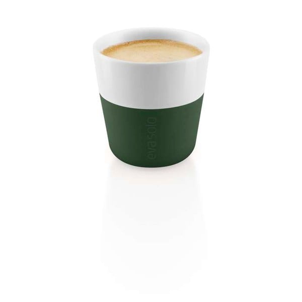 Tazze da espresso in porcellana verde e bianca in set da 2 80 ml - Eva Solo