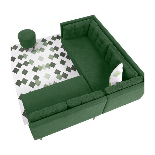 Divano angolare verde Barbara - Balcab Home-image-1